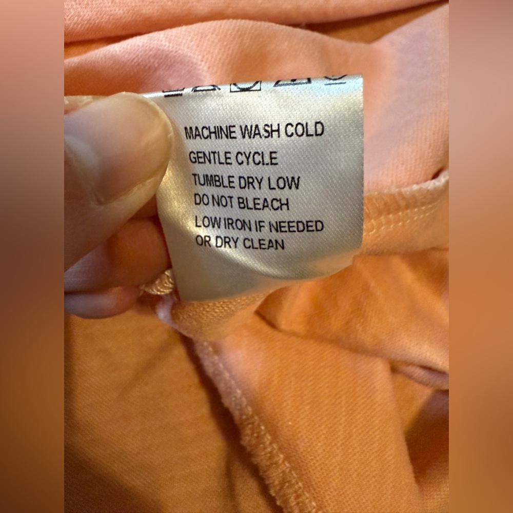 Ivy City Co Piper Peach Houndstooth Collared w/ Godet Hem Sz M - Picture 13 of 13